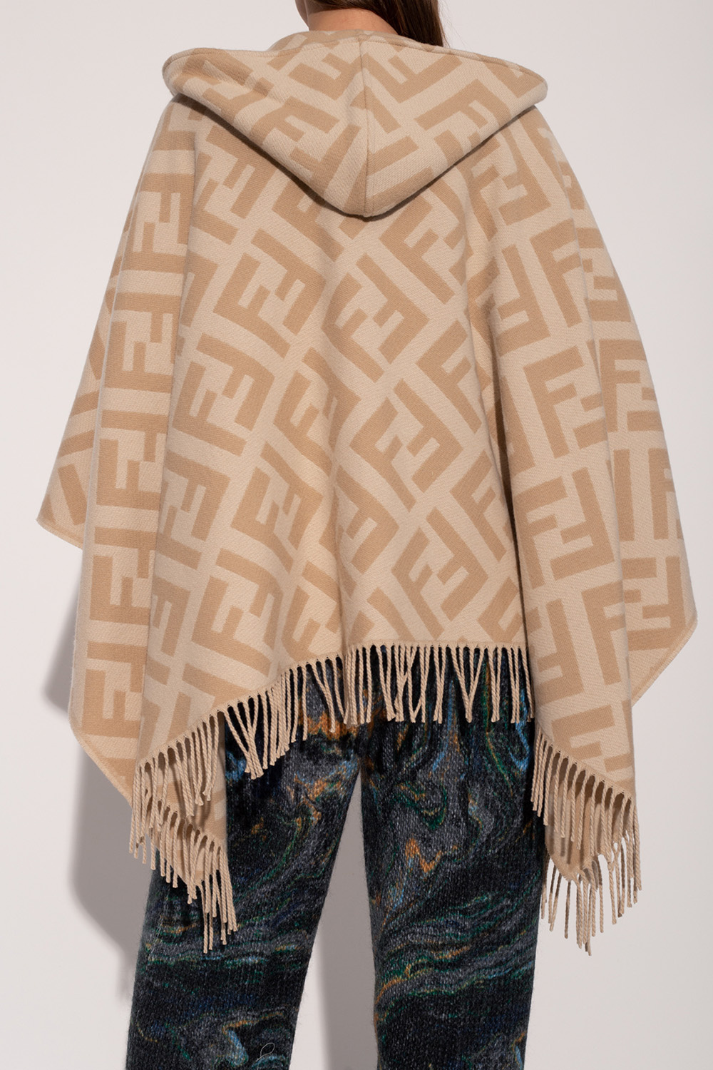 Hooded poncho Fendi - fendi purple bag straps